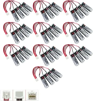 (10 Count) ER6V/3.6V 8000mah PLC Lithium Battery Replacement for Yaskawa HW0470360-A Motoman Robot YASKAWA HW0470360
