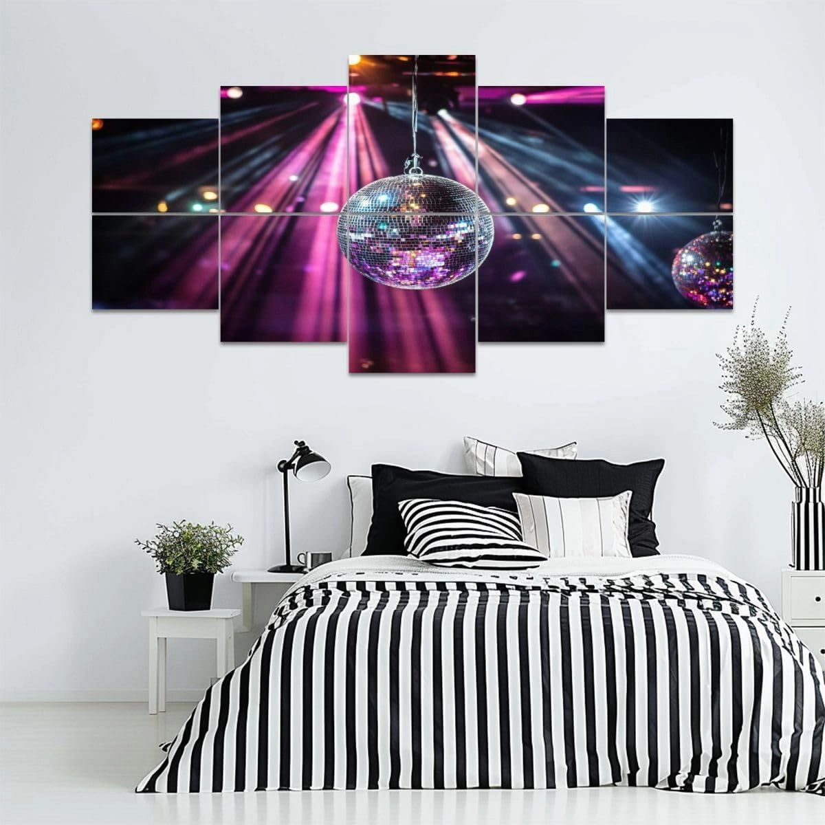 10 Pack Art Acoustic Panels disco mirror ball hanging retro party mirrors reflection Self-Adhesive Acoustic Wall Panels Sound Absorbing Panel Wall Decore for Recording Studio, Office, Moms