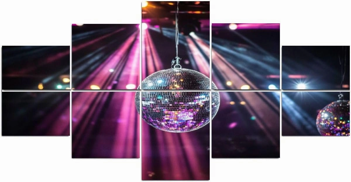 10 Pack Art Acoustic Panels disco mirror ball hanging retro party mirrors reflection Self-Adhesive Acoustic Wall Panels Sound Absorbing Panel Wall Decore for Recording Studio, Office, Moms