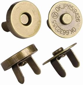 10 Sets/Lot Bag Purse Magnetic Metal Snap Clasps Fasteners
