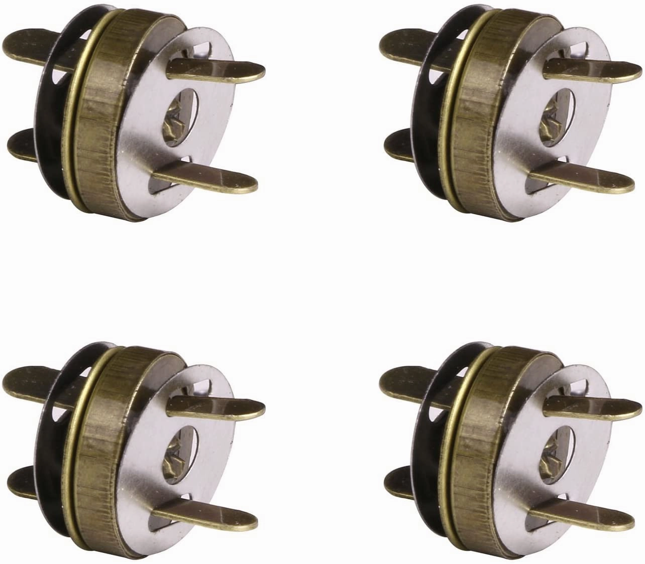 10 Sets/Lot Bag Purse Magnetic Metal Snap Clasps Fasteners