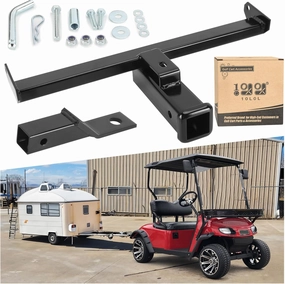10L0L Golf Cart Bumper Trailer Hitch Suitable for EZGO RXV 2008  Models,Trailer Hitch Fit for Golf Cart Backseat Footrest