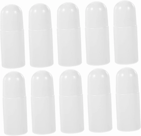 10pcs 50ml Perfume Refill Bottles Travel Rollerball Bottle Rose Quartz Essential Oil Dispenser Random Style