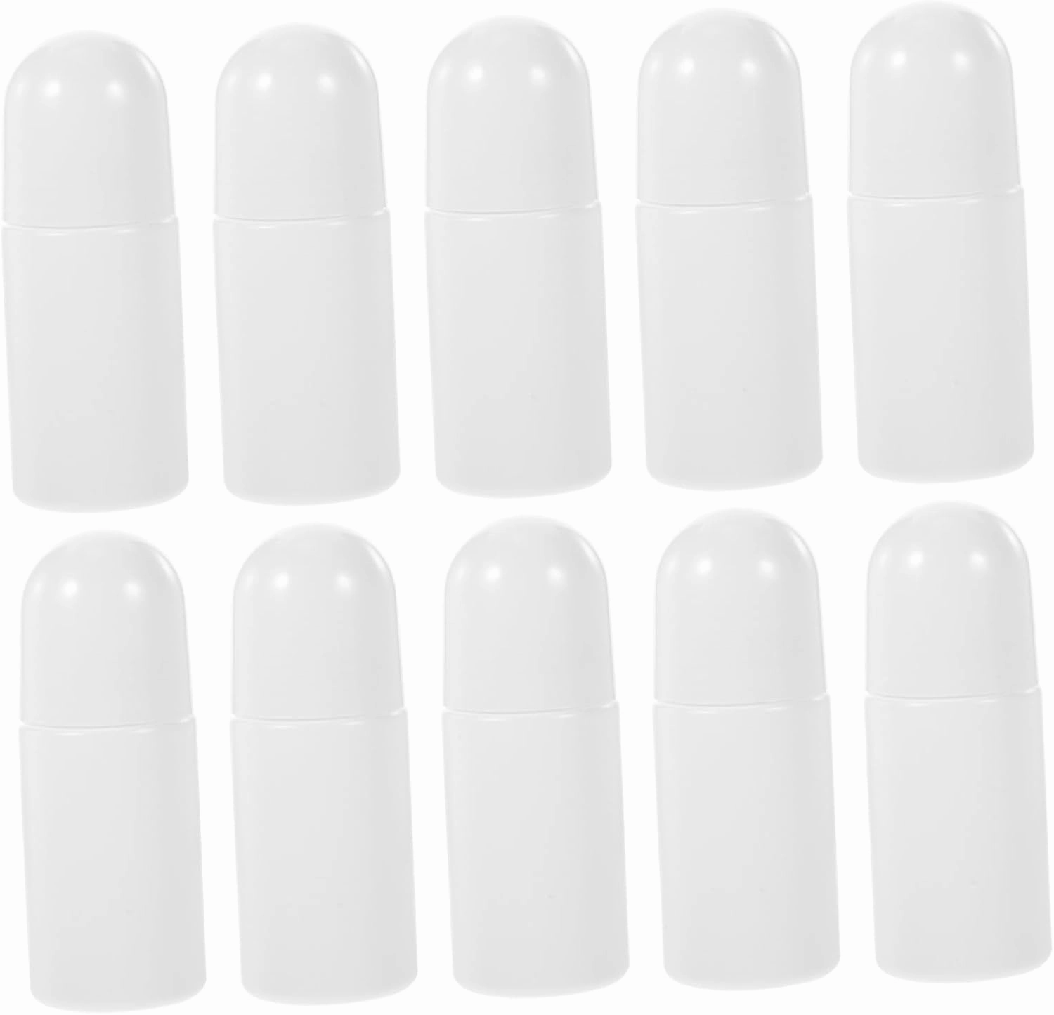 10pcs 50ml Perfume Refill Bottles Travel Rollerball Bottle Rose Quartz Essential Oil Dispenser Random Style