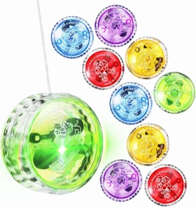 10pcs Light Up Balls Responsive Loop Balls for Fun Party Favors for Hand Eye Coordination Wrist Exercise Inspired