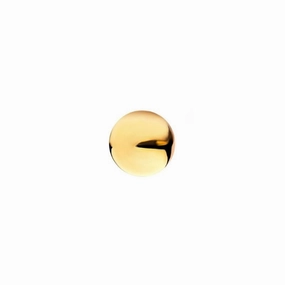 14K Solid Gold Threadless Ball Top