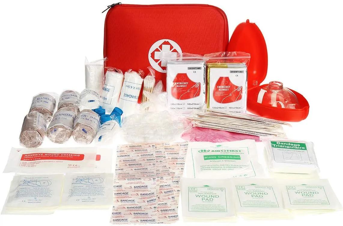 199Pcs Survival First Aid Kit Portable Outdoor Camping SOS Self-Defense Safety Emergency Tools Bag