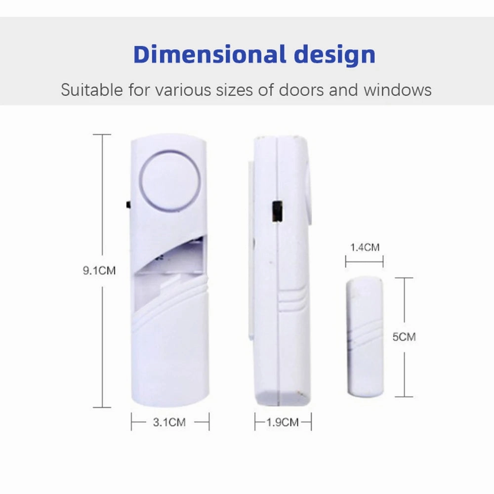 1~10PCS Simple Anti-theft Door And Window Alarm Home Wireless Security Alarm Magnetic Triggered Door Alarm For Home Security