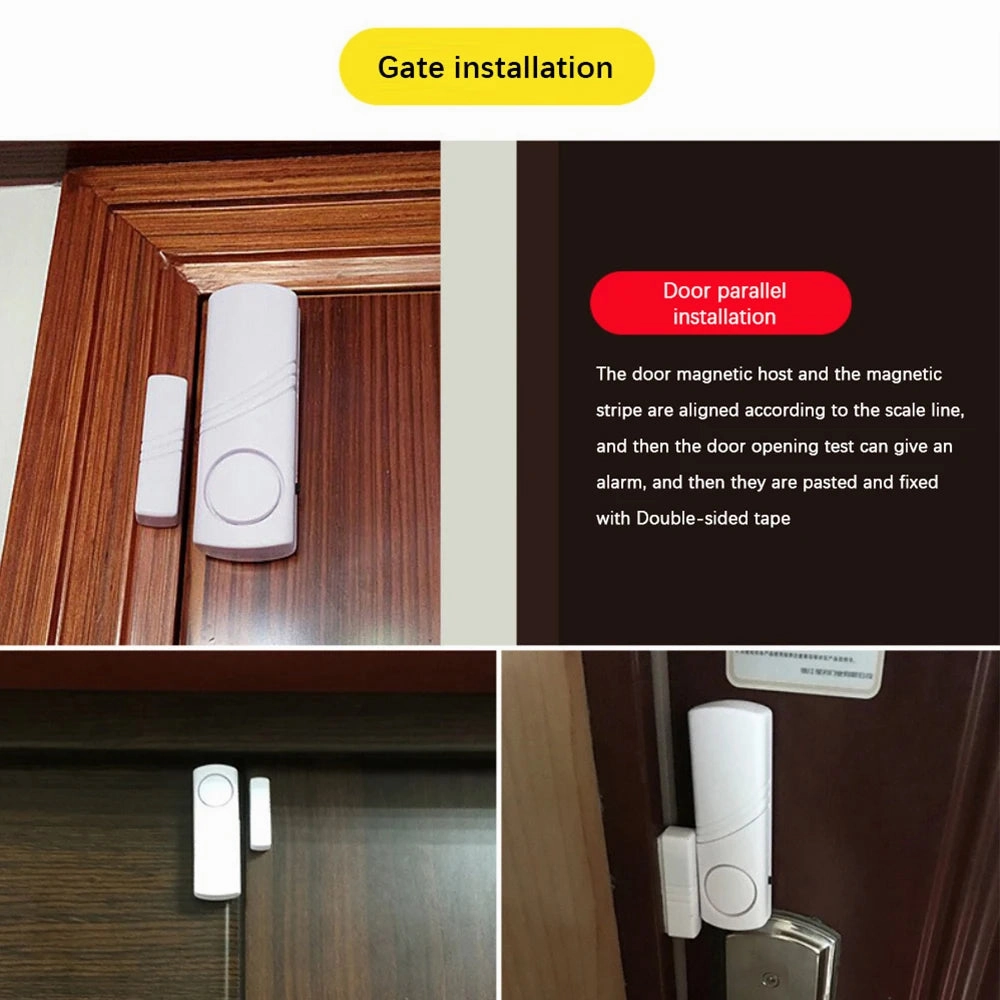 1~10PCS Simple Anti-theft Door And Window Alarm Home Wireless Security Alarm Magnetic Triggered Door Alarm For Home Security