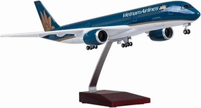 1:142 Scale for Airbus A350 Vietnam Aircraft Model Die-Casting Machine Souvenir Decoration Collected Static Display Miniatures Toy's Set(with Light)