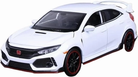 1 32 for Honda Civic Type-R Toy Car Metal Toy Diecasts Toy Car Model Model for Viewing Display Ornaments Scale Vehicles Toys(White)