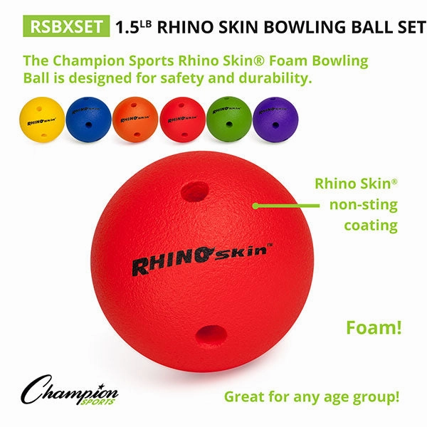 1.5 LB Rhino Skin Bowling Ball Set