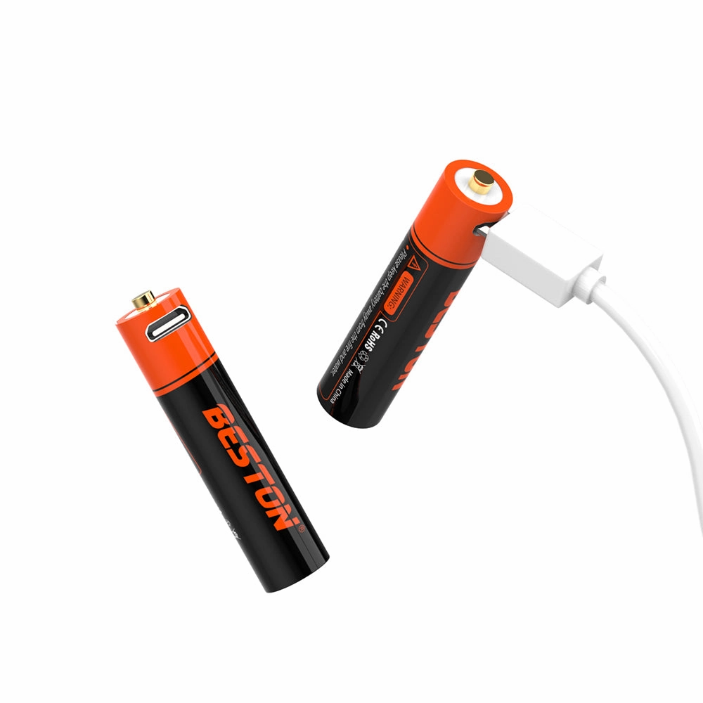1.5V 1000mWh Beston Micro USB triple AAA Szie li-ion rechargeable battery cell