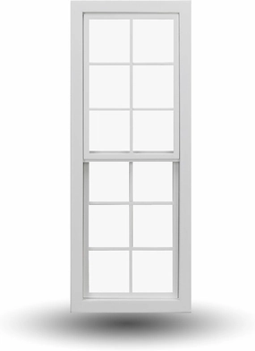 1/6 Scale Dollhouse Sliding Window with Glass, 12 pane, White Painted– French Panoramic Sliding Design with 2 Frame – Classic Design – Easy Installation