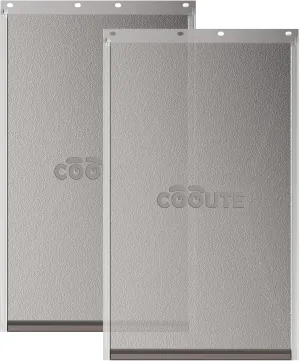2 Pack Ideal Pet Products Replacement Flap with Magnetic Closure, Compatible with PetSafe Freedom Dog and Cat Door PAC11-11038 Medium 8 1/4" w x 12 3/4" h Pet Door Flap with Screws