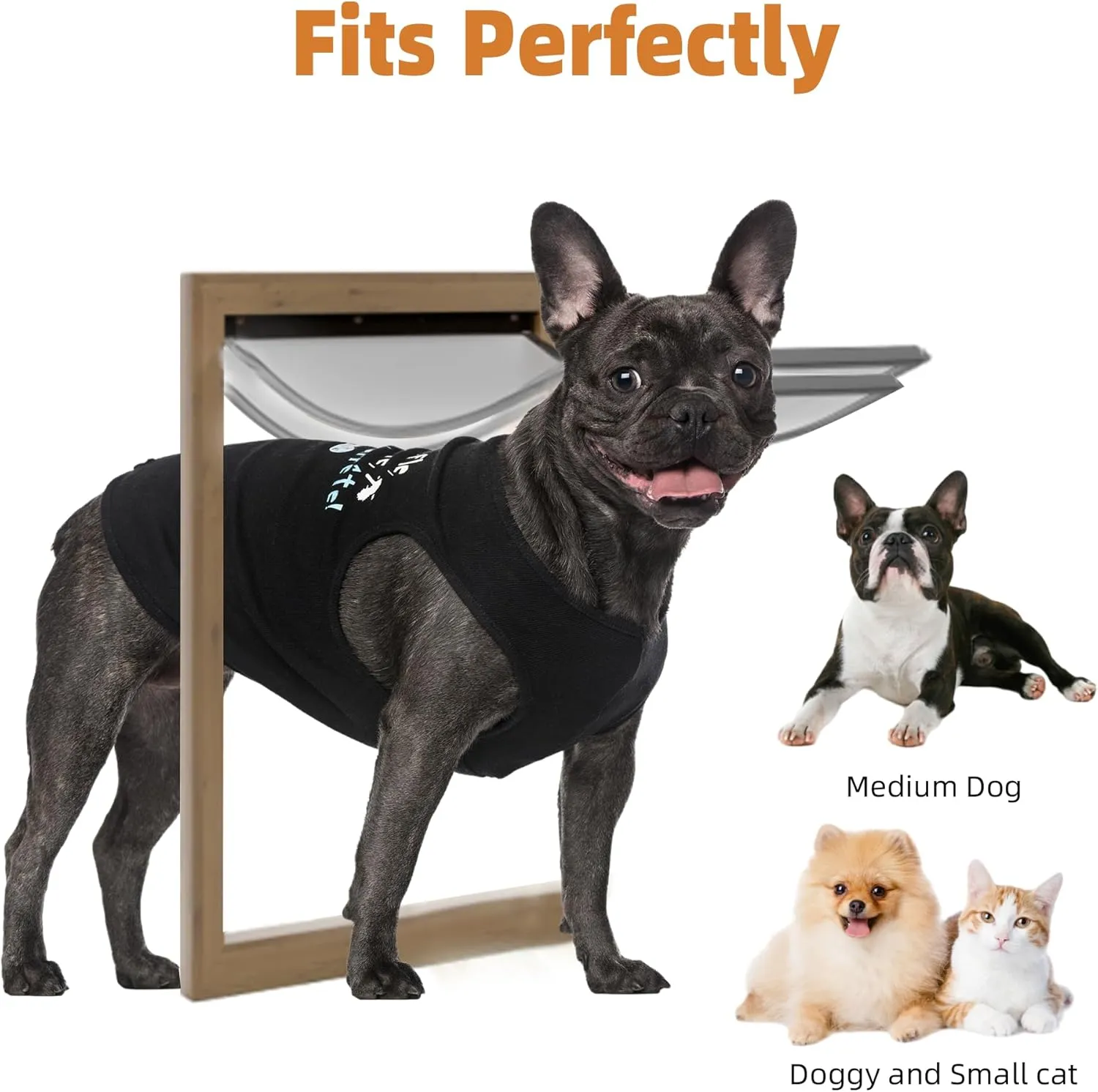 2 Pack Medium Dog Door Replacement Flaps with Screw, Pet Door Replacement Flap Compatible with PetSafe Freedom PAC11-11038, Weather-Proof & No Warped,Dog Door Flap Measures 12 7/8'' × 8 1/8''