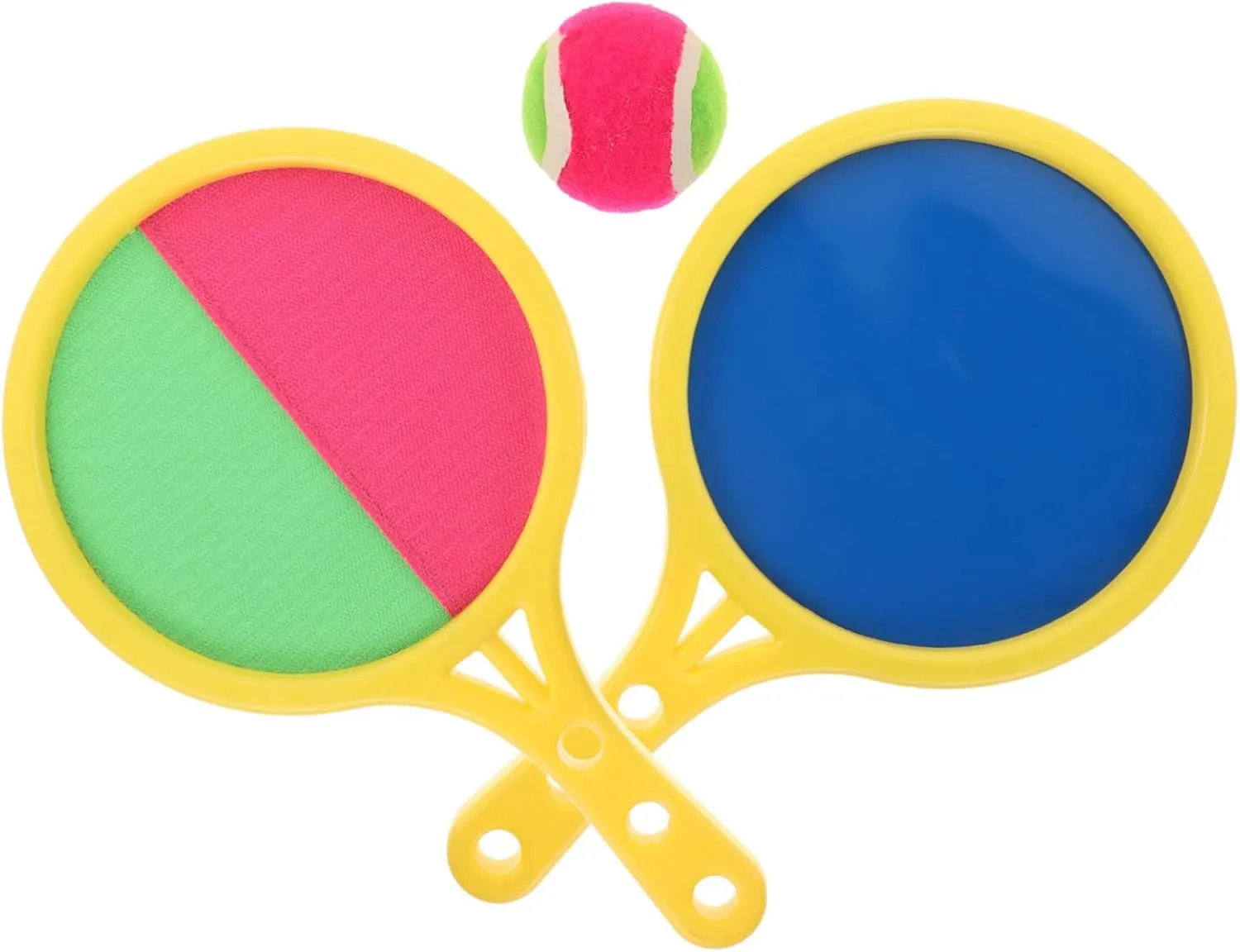 2-Sided Sticky Paddle Racket for Boys and Girls Outdoor Yard Fun Activities Catch Ball Set Flyball Beach Game Throwing Game Family Interactive Plaything