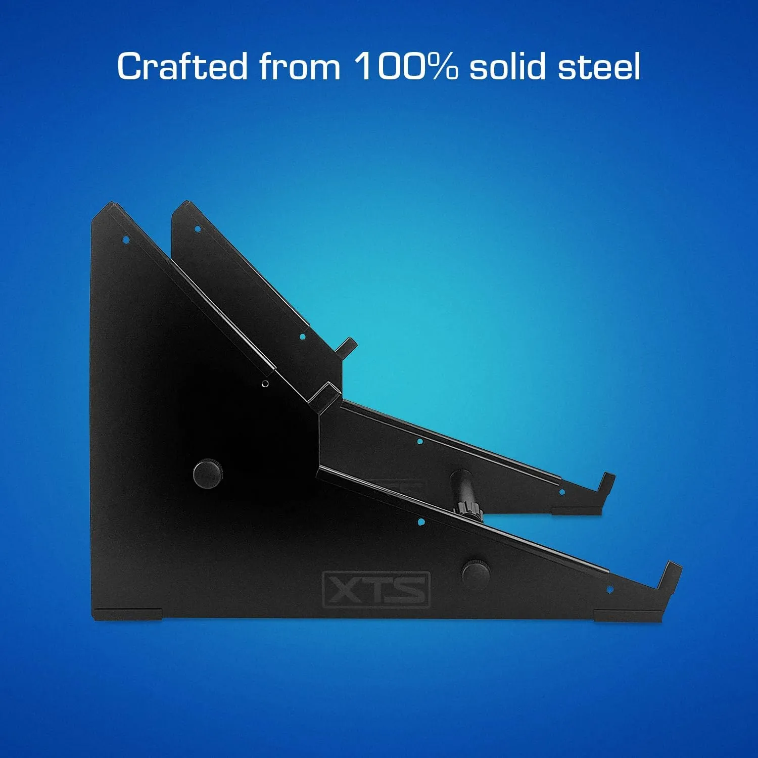 2-Tier XTS Desktop Stand, Adjustable Length from 10.6" - 18.5" for Sampler/Synth/MIDI Controller/Drum Machine, fits MPC Live 2/MPC One/TR-8S/Analog Rytm/Octatrack, easy to assemble and resize