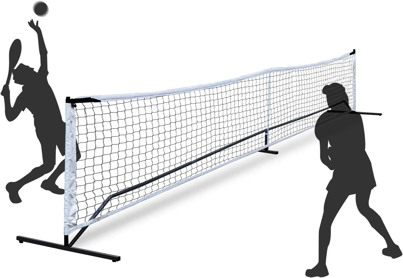 22FT Pickleball Net Regulation Size, Steady Metal Frame Pickle Ball Net Set System w/Carrying Bag for Outdoor,Indoor,Backyard, Driveway, Garage