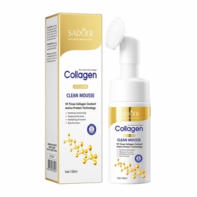 2 Pack For SADOER Collagen Cleansing Mousse, Cleansing Milk, 120ml