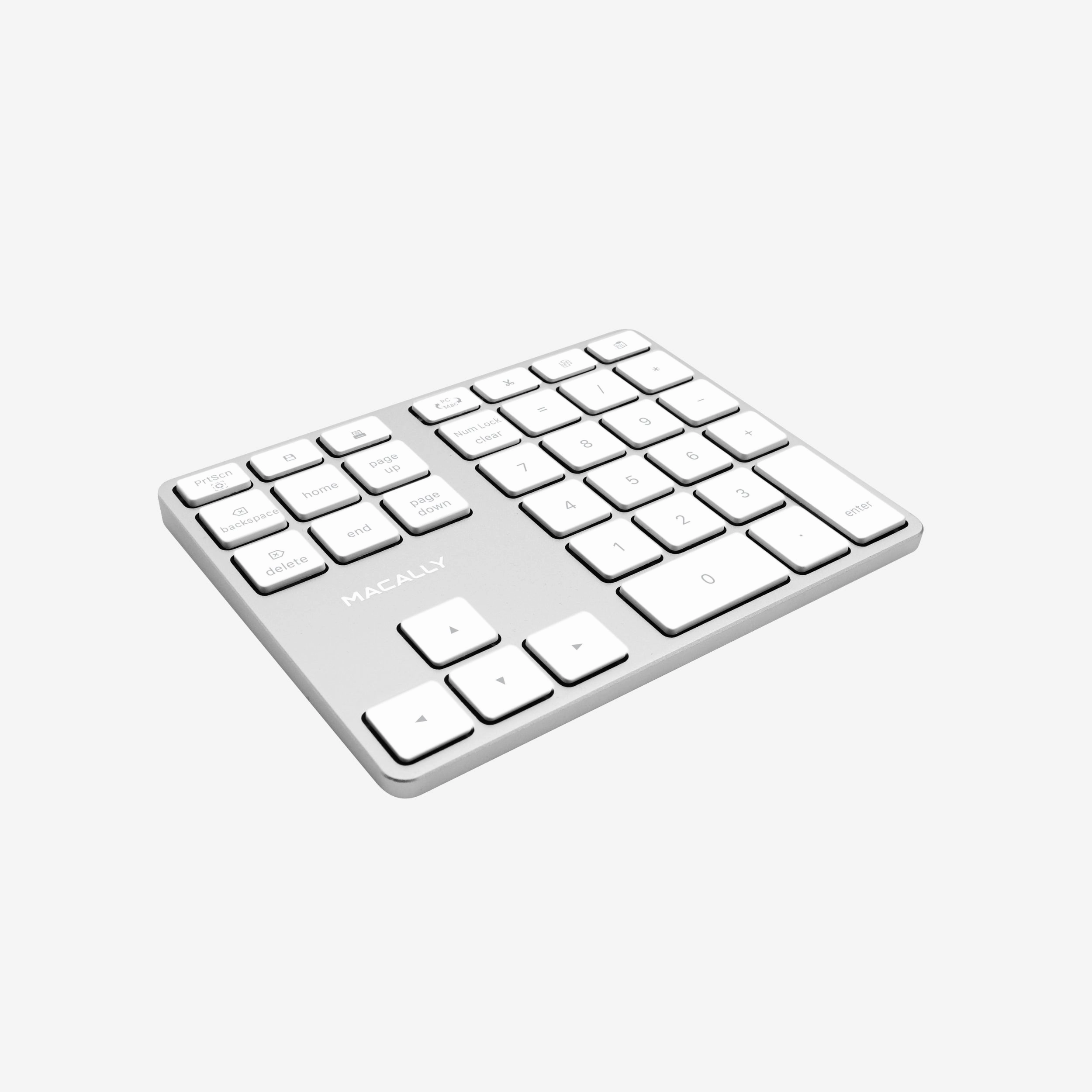 2 Zone - 10 Key Wireless Number Pad for Mac and PC (Aluminum)