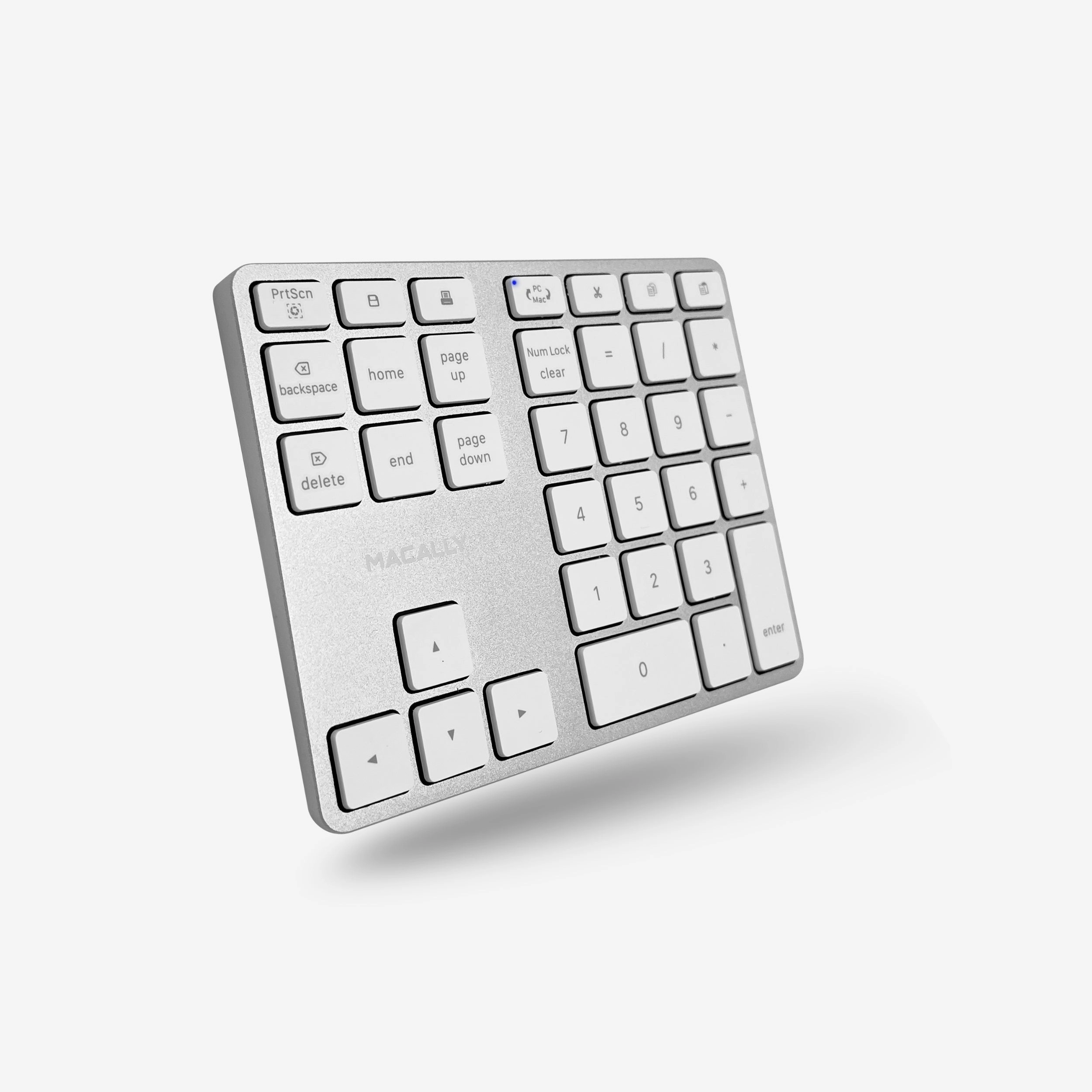 2 Zone - 10 Key Wireless Number Pad for Mac and PC (Aluminum)