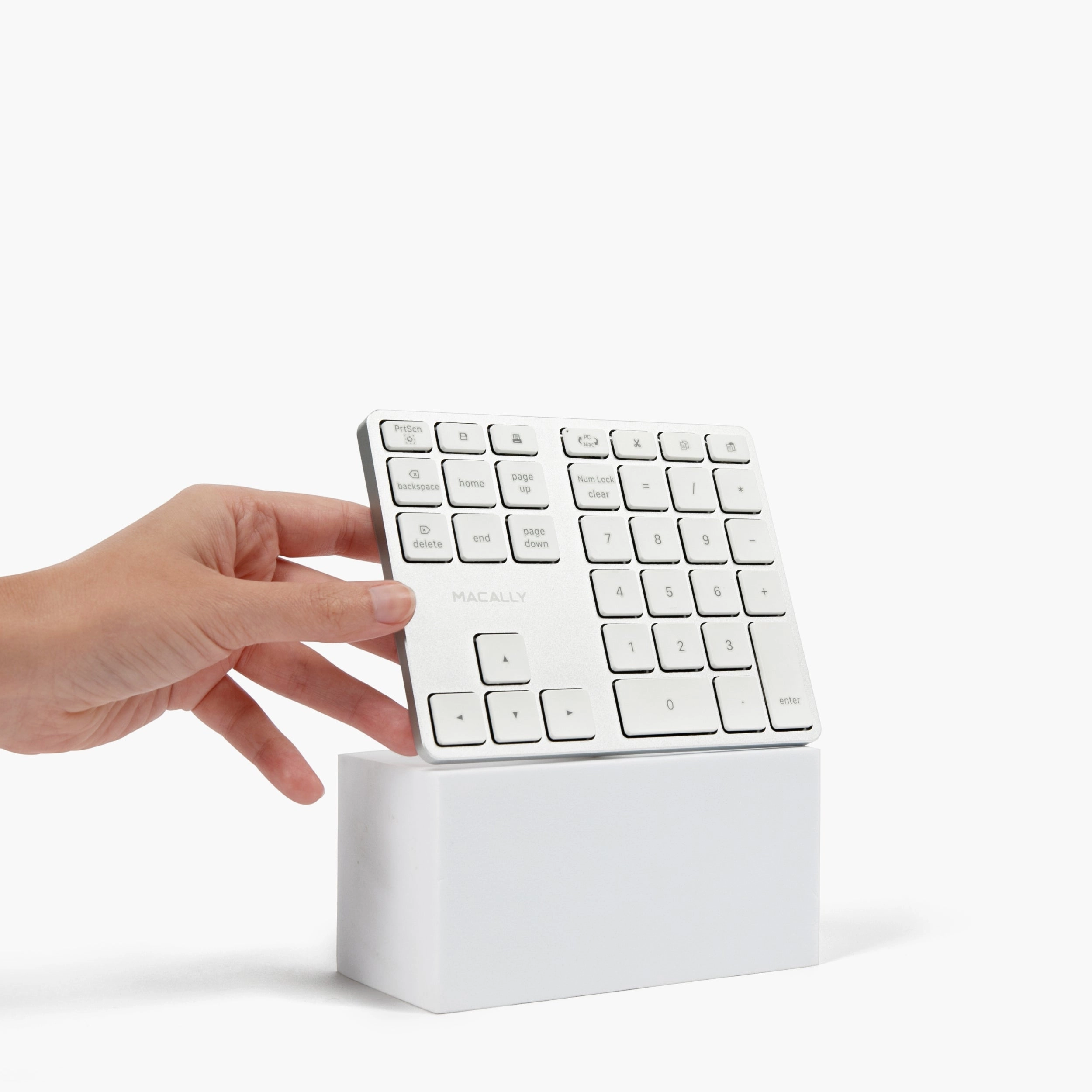 2 Zone - 10 Key Wireless Number Pad for Mac and PC (Aluminum)