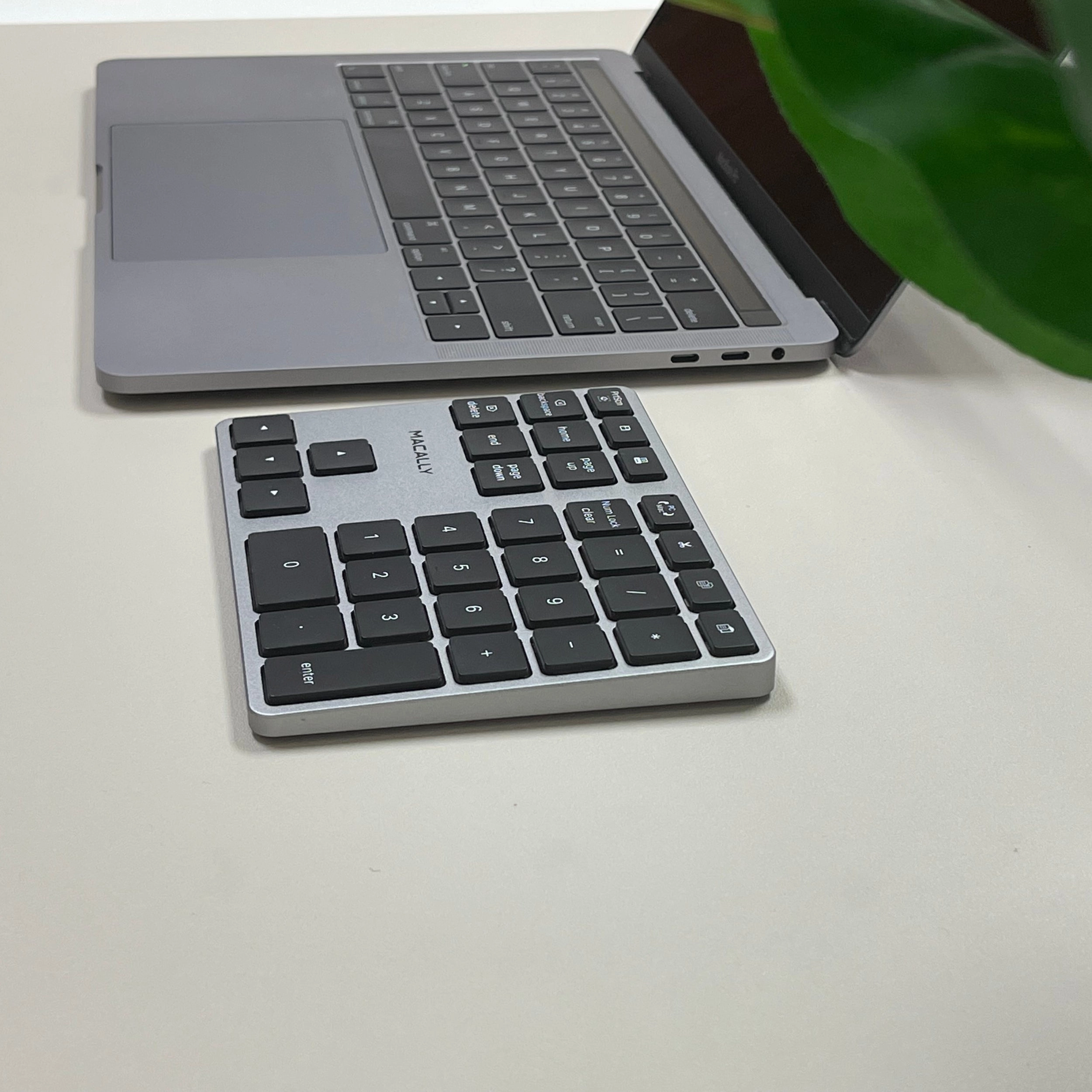2 Zone - 10 Key Wireless Number Pad for Mac and PC (Space Gray)