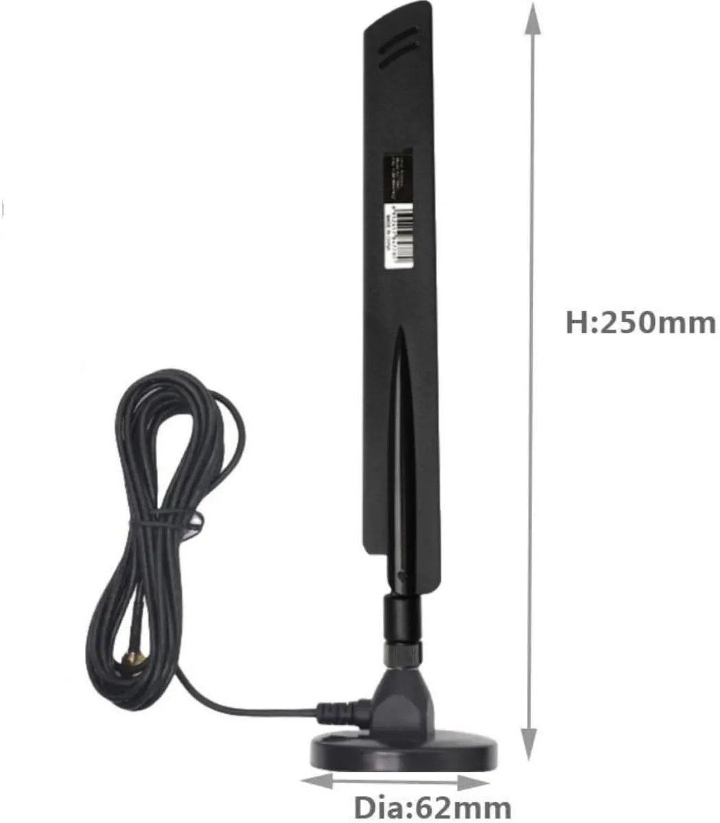 2X 4G/5G External Magnetic Antenna - 12 dBi Loaded Coil with TS9 Connectors Compatible with AT&T Nighthawk, Verizon Jetpack, Cradlepoint, MoFi, Digi, Sierra