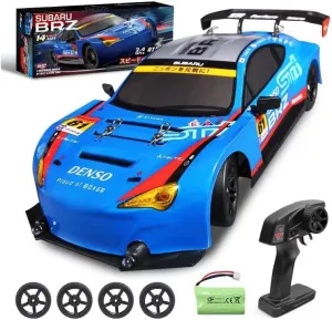 30KM/H High-Speed RC Sport Car, 1/16 Scale 2.4G RC Drift Car with LED Light, RC Racing Gift for Adults