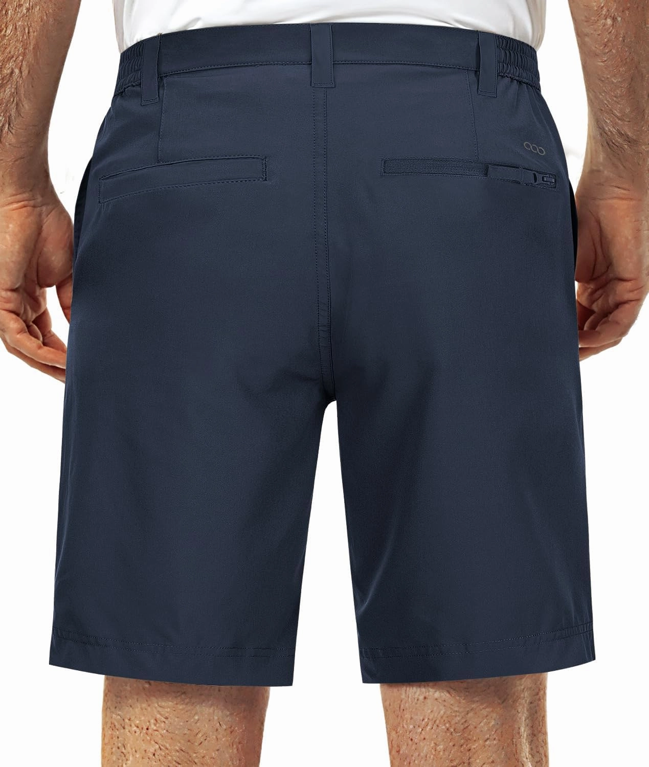 33,000ft Mens Golf Shorts 9 inch Inseam Quick Dry Elastic Waist Classic-Fit Drawstring Dress Shorts Hiking Fishing Business