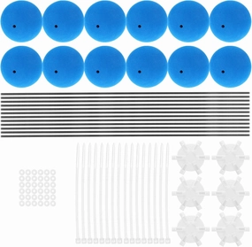 3Sets Helicopter Training Gear Kit Landing Gear Skids Foam Balls for Remote Control Helicopter Easy to Use Accessories for All Ages Design for Enthusiasts