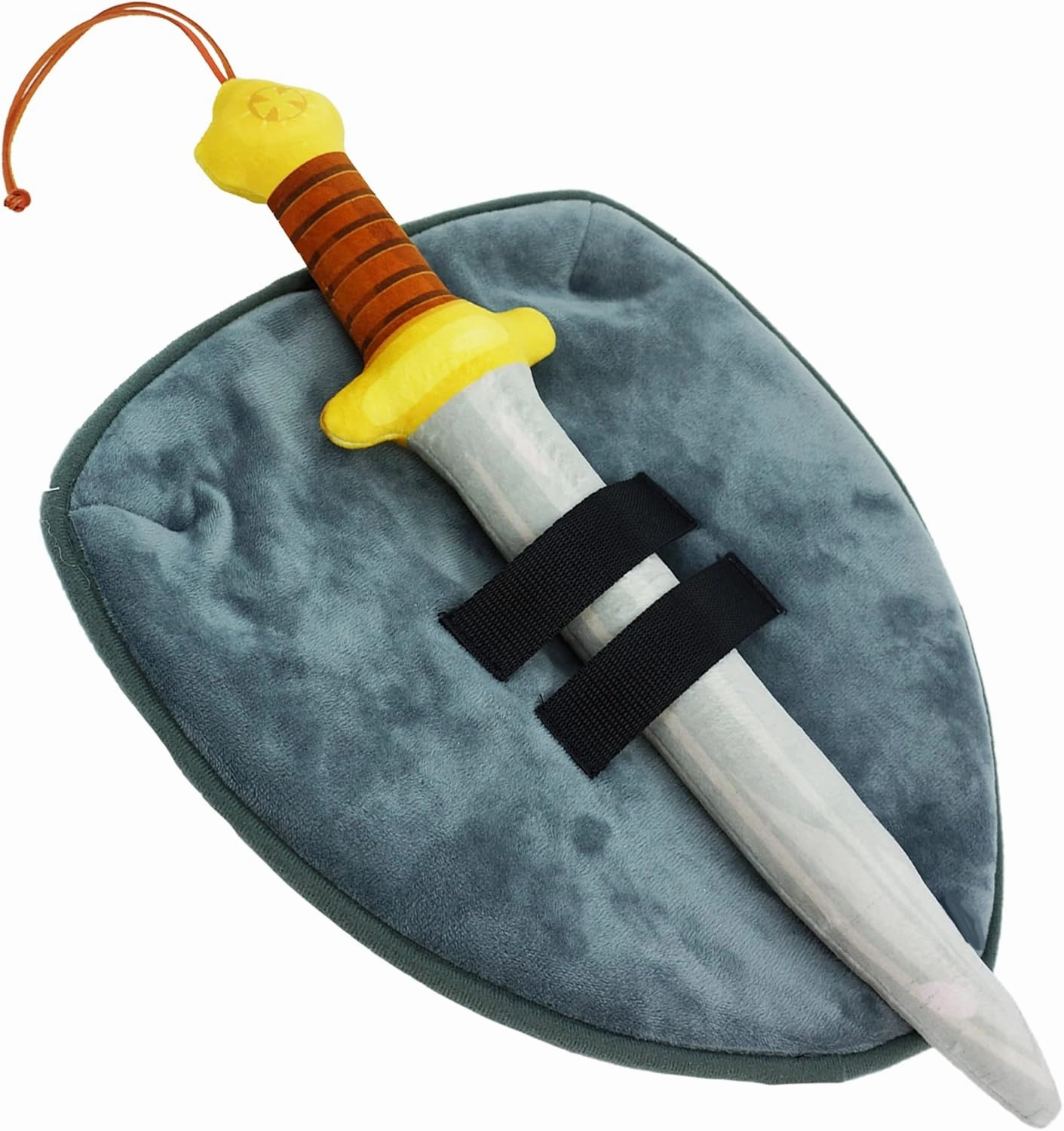 4 PCs Little Knights Sword and Shield Playset - Safe Plush Soft Pretend Play Weapons - Gifts for Kids - 2 Swords and 2 Shields Set