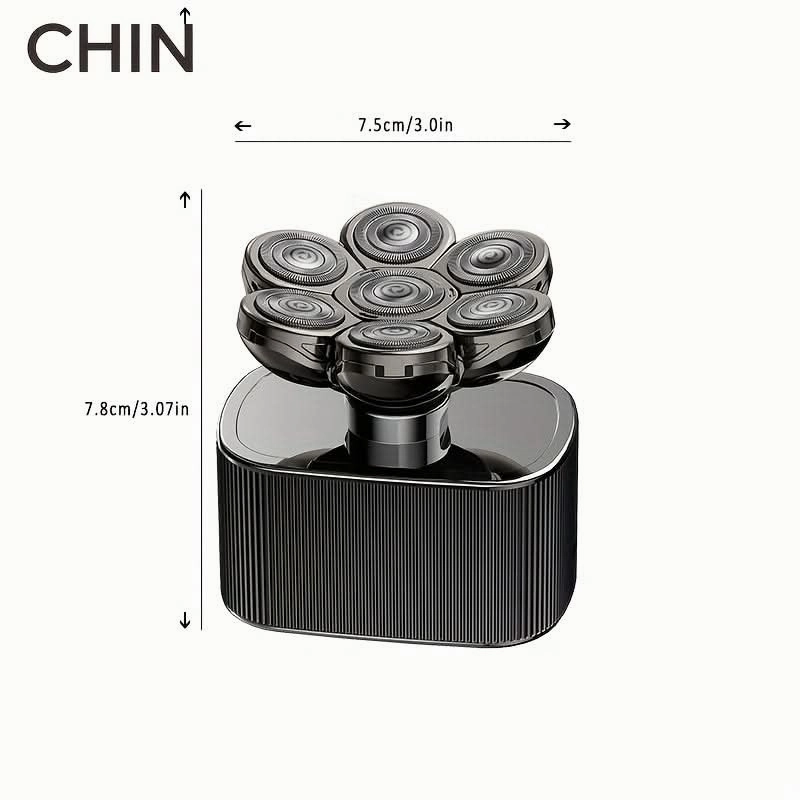 5-in-1 Rechargeable Electric Head Shaver for Men – Wet/Dry Bald Head Grooming Kit