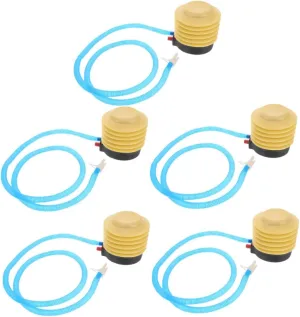 5pcs Manual Foot Pump Portable Hand Air Pump for Inflatables for Balloons Air Mattresses and Pool Quick Setup Compact Design for Travel
