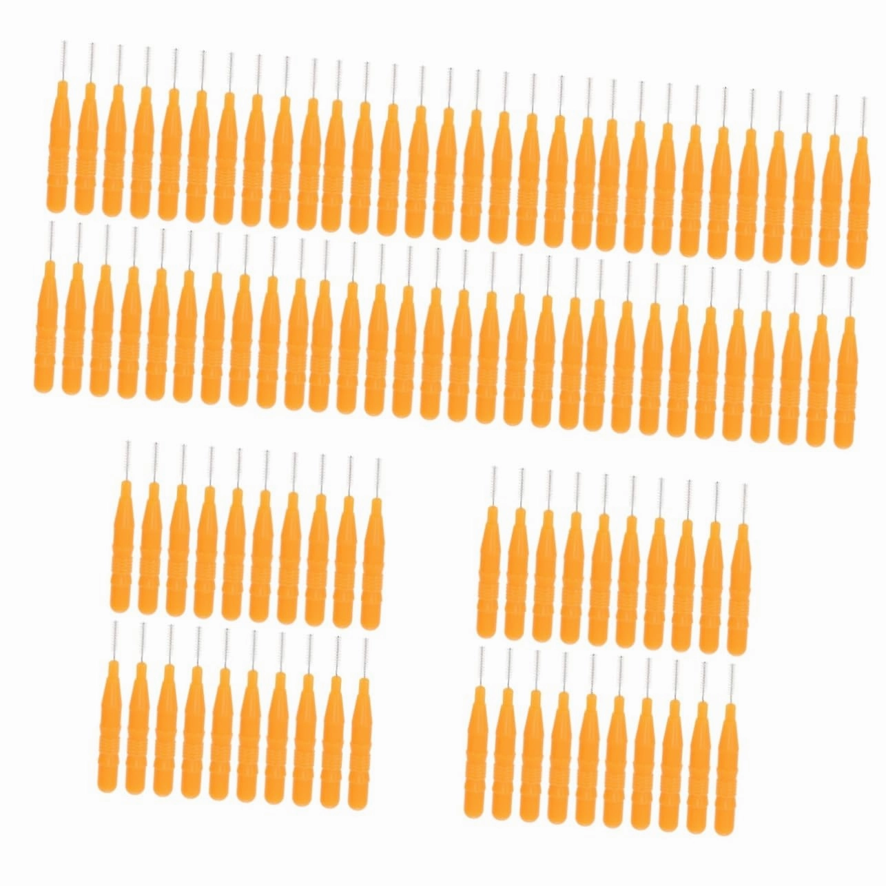 5sets Portable Makeup Tools Mini Brush Set Eyebrow Brush Lip for Travel Interdental for Family 20pcs*5
