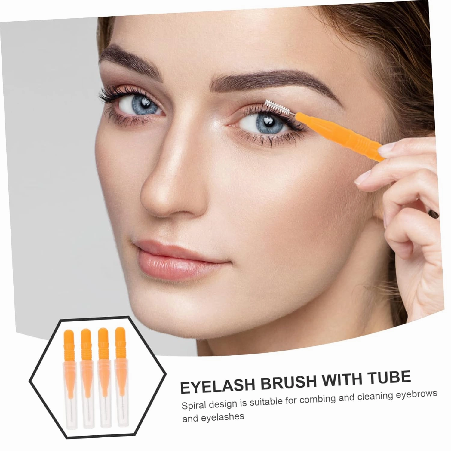 5sets Portable Makeup Tools Mini Brush Set Eyebrow Brush Lip for Travel Interdental for Family 20pcs*5