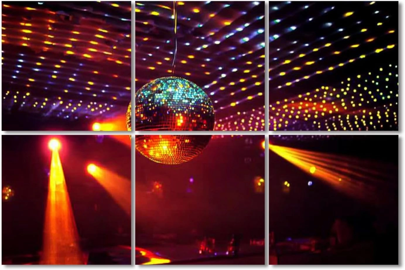 6 Pack Art Acoustic Panels Mirror disco ball light reflection ceiling Self-Adhesive Acoustic Wall Panels Sound Absorbing Panel Wall Decore for Recording Studio, Office, Moms