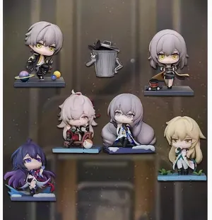 7-9cm Honkai: Star Rail KAFKA JingYuan Bronya Seele Trailblazer Figure PVC Statue Anime Figures Action Model Collection Doll Decoration Toy Gift (Color : Natural)