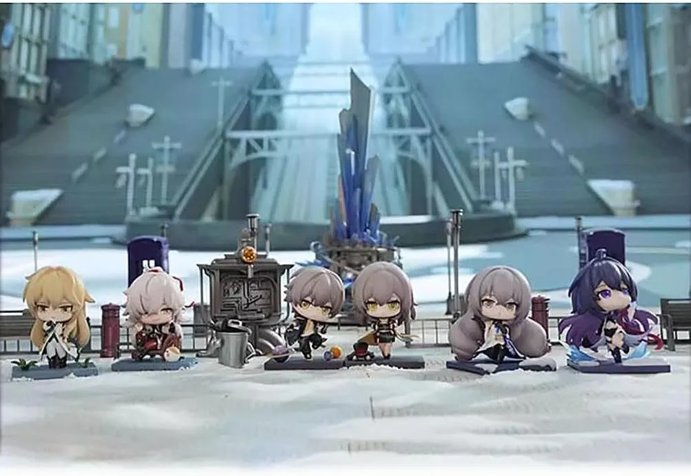 7-9cm Honkai: Star Rail KAFKA JingYuan Bronya Seele Trailblazer Figure PVC Statue Anime Figures Action Model Collection Doll Decoration Toy Gift (Color : Natural)