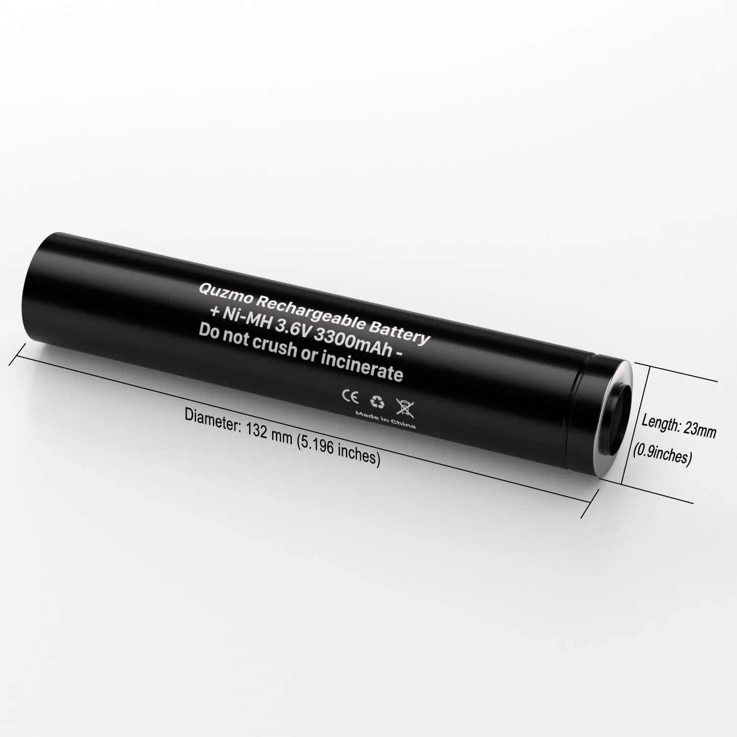75175 Rechargeable Batteries, 3.6V 3300mAh Ni-MH Battery for Streamlight Stinger Parts XT, DS, LED HP, 75375 75300 75500 75810 76000 76300 PolyStinger, Pelican M9 Flashlight 3-Pack