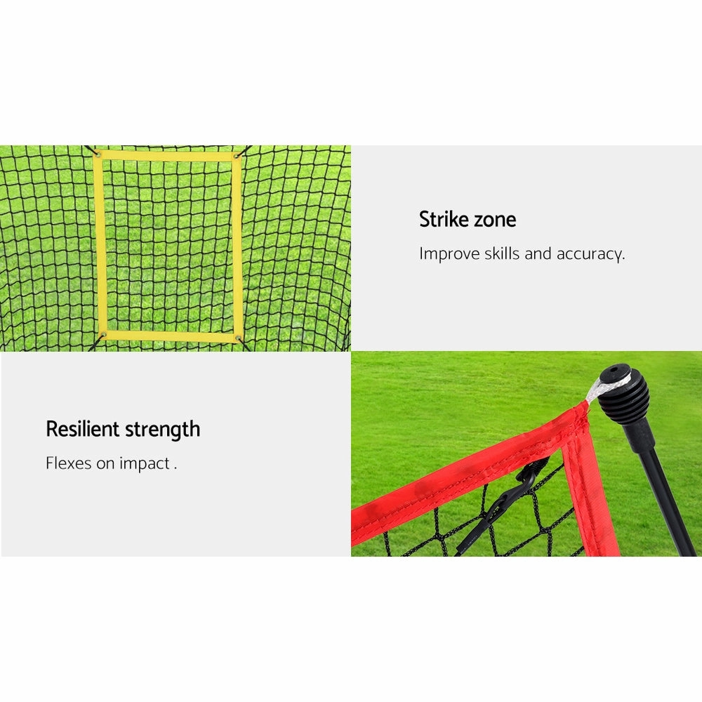 7Ft Baseball Net Pitching Kit With Stand Softball Training Aid Sports