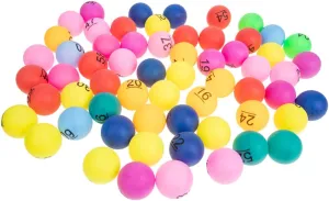 80pcs Game Balls Numbered Plastic Balls for Raffle Bingo Event Draw for Party Prize Lightweight