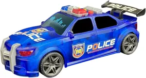 9 Inch Friction Power Police Car for Kids, Push and Go Pull Back Race Cars with Lights and Sounds Toy Car for Boys Girls Age 3  Year Old