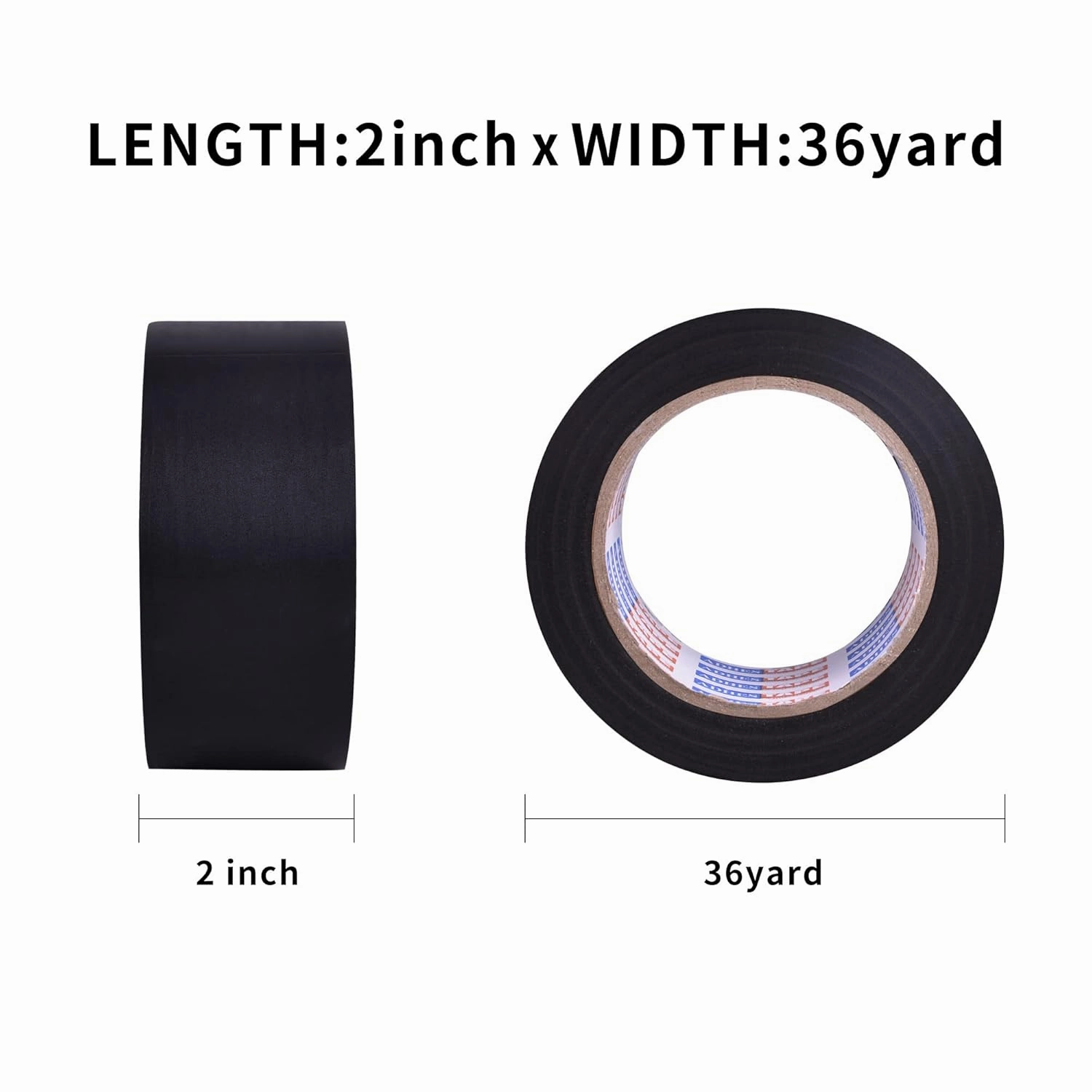 ADHES Corrosion Protection Pipe Tape, 2 Inch X 36 Yds(108FT), 6.0Mil PVC Pipe Wrap Tape Weatherproof Wrap Duct Tape for Drain Pipe, Metal & Electrical Piping, Outdoor, Underground Pipe, Black