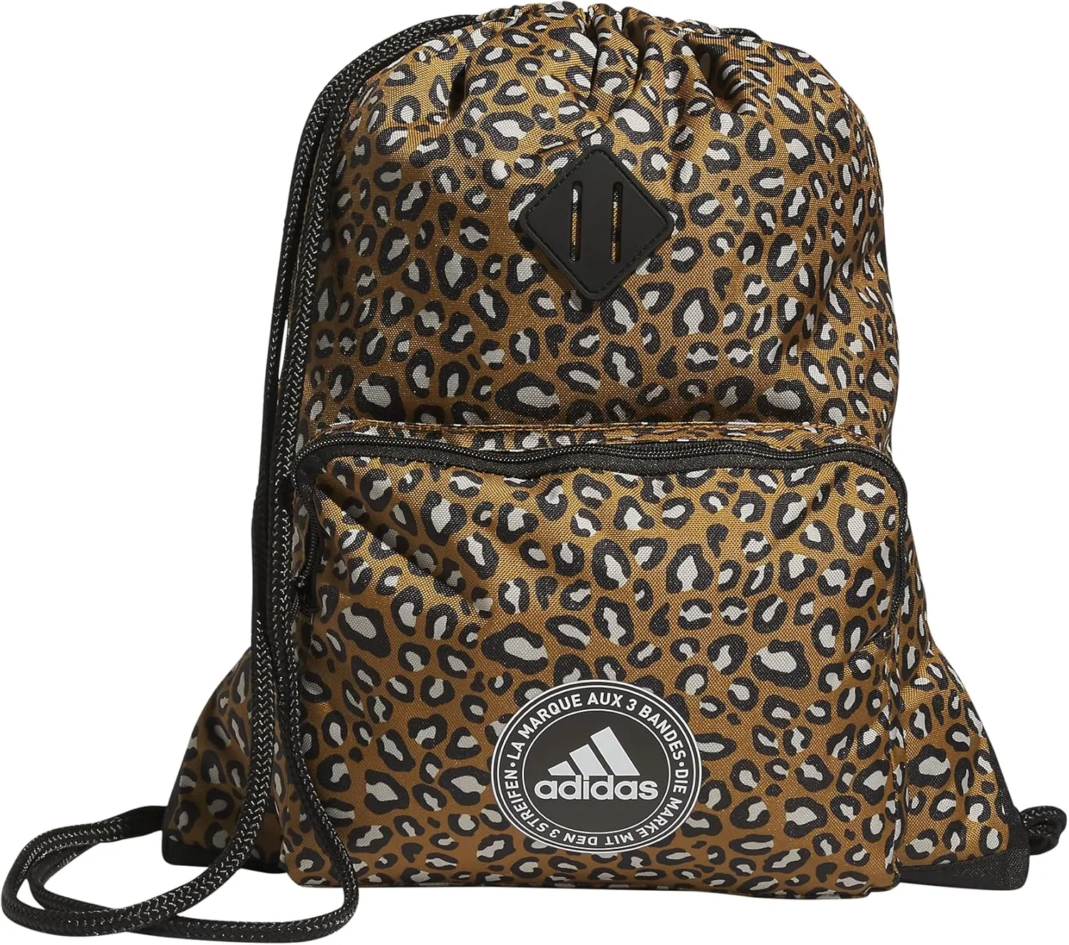 adidas Classic 3S 2 Sackpack, Cheetah Bronze Strata/Black, One Size