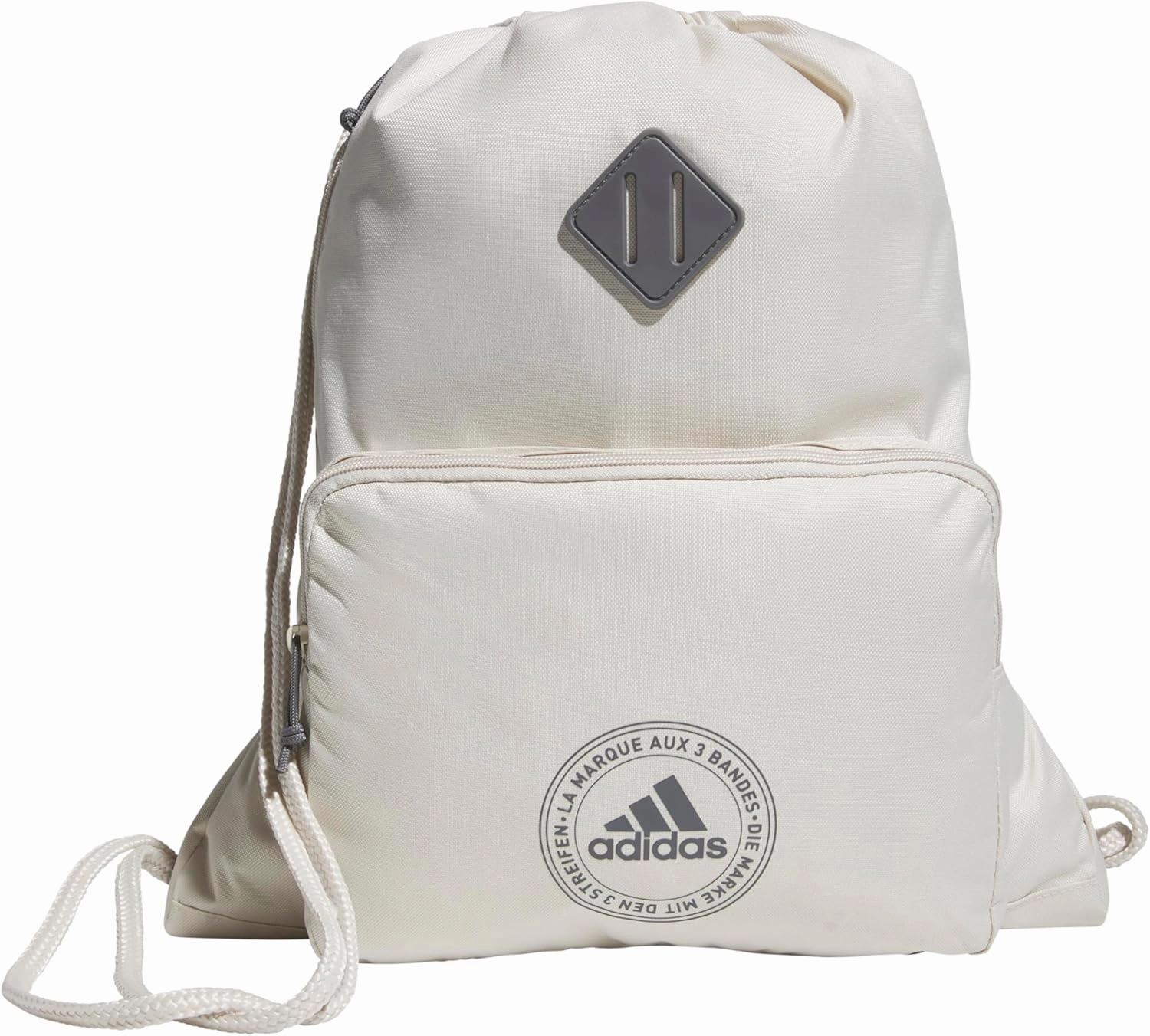 adidas Classic 3S 2.0 Sackpack, Alumina Beige/Grey Four, One Size