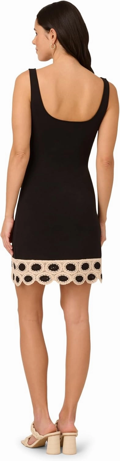 Adrianna Papell Women's Crochet Mini Dress