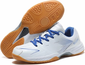 AIRFUL Womens Mens Tennis Shoes Lightweight Sneaker Fashion Indoor Court Shoes Suitable for Pickleball, Badminton, Table Tennis, Volleyball (Color : Blue, Size : 11.5 Women/10 Men)