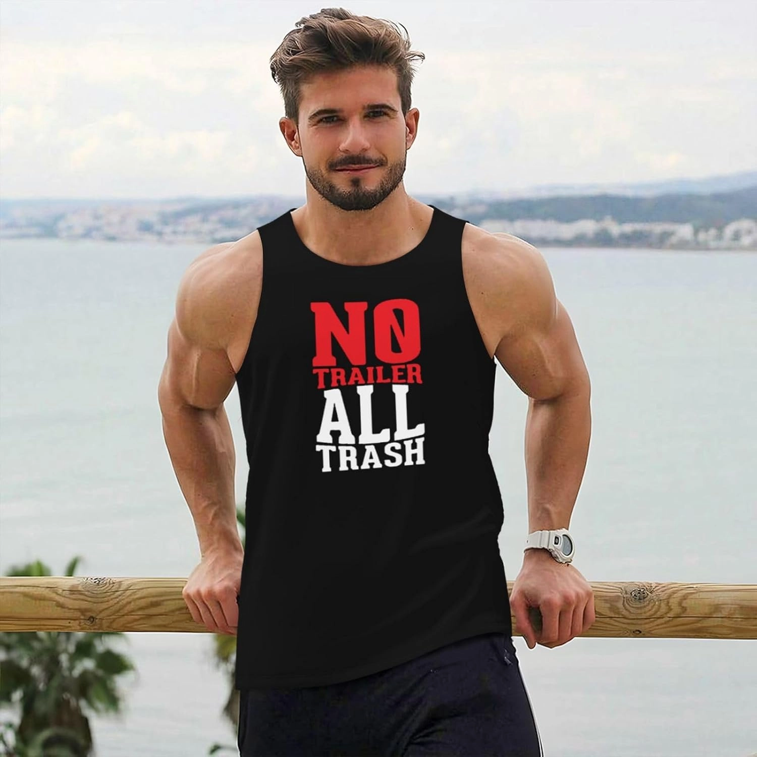 All Trash No Trailer Men'S Tank Top Waistcoat